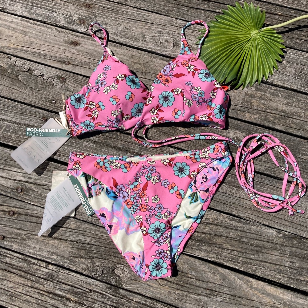 MAAJI Set - Daisy Helen Wrap Bikini Top & Sublimity Signature Bottoms - L/S